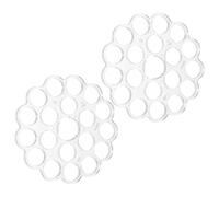 BELLIFFY Griglia per Fiori per Vaso 20 Fori 12mm - Set 2 Pezzi Portafiori per Vaso Riutilizzabile - Supporto Invisibile per Composizioni Floreali e Disposizione Steli in Bouquet