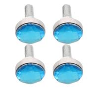 BELLIFFY Kit Bulloni per Targa Moto M6 4 Pezzi Blu Dado del Bullone della Targa, Viti Decorative per Piastra Moto, Fissaggi Stabili per Installazione Rapida e Uso Motociclette