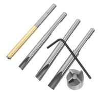 BELLIFFY Kit per Tornitura ad Alta Precisione Penna in Acciaio al Carbonio Mandrino e Pneumatici Espansibili Utensile Versatile per Lavorazione del Legno per Intaglio