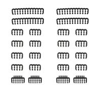 BELLIFFY Kit Pettine per Cavi Alimentazione 24 Pezzi, 12+4 Pettini 24 Pin e 8 Pin, per Organizzazione Cablaggio PC e Installazione Semplice