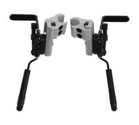 BELLIFFY Leva del Freno in Metallo per Sedia a Rotelle 2 Pezzi Maniglia Lunga Antiscivolo Superficie Liscia Accessorio di Ricambio Compatibile per Freni Manuali di Sedie a Rotelle