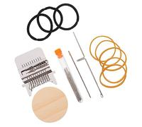 BELLIFFY Mini Utensile da Rammendo Macchina per Maglieria A Mano Kit per Tessitura Compatto Magazzino per Aghi da Cucito Macchina per Rammendare Vestiti