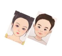 BELLIFFY Modello per Dipingere Viso in Plastica Durevole, 2 Pezzi Tavola per Dipingere per Ragazzo Ragazza, Strumento Lavabile per Esercizi di Pittura del Viso e Trucco Bimbi