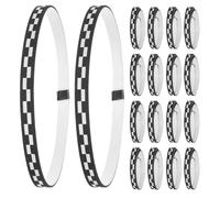 BELLIFFY Nastro Protezione Bordi per Racchetta da Ping Pong 20 Pezzi Nero, Copertura Resistente per Racchette da Tennis e Ping-Pong, Protezione Portatile per Sport Indoor ed Esterno