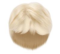 BELLIFFY Parrucca Da Uomo Capelli Veri Accessorio Per Capelli Parrucca Maschile Per Cosplay Teatro Feste e Uso Quotidiano Riutilizzabile e Facile Da Curare