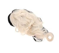 BELLIFFY Parrucca Mezza Nera Mezza Bianca Per Donne Ricci e Ondulati Per Cosplay e Feste Tema Realizzata Resistente e Traspirante Perfetta Per Halloween e Giochi Di Ruolo