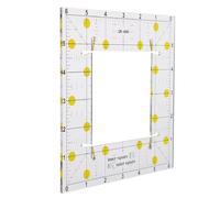 BELLIFFY Patchwork Ruler in Plastico, Righello Quadrato per Cucito, Facile da Lavare e Asciugare, per Sewing e Quilting
