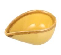 BELLIFFY Piccolo Piatto in Giallo per Maschere e Essenziali Ciotola Multiuso per Miscelazione e Aromaterapia Facile da Pulire e Resistente per Saloni di Bellezza