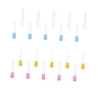 BELLIFFY Pipette Contagocce in Silicone Sicure da 20 Pezzi per Medicinali per Bambini Occhi Acqua Latte Tubo in Pp Manicotto in Silicone per Una Facile Pulizia