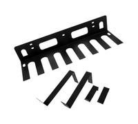 BELLIFFY Portaoggetti da Parete per Yoga, Rack Multilivello in Metallo Nero | Struttura Multilivello Ganci e Ripiano, Include Tutta la Ferramenta, per Cinture e Cinghie