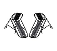 BELLIFFY Portapacchi Anteriore per Bicicletta in Acciaio Rinforzato Set 2 Pezzi Portabici Multiuso per Mountain Bike e Bici da Strada capacità 5 kg Montaggio Facile per Cicloturismo e