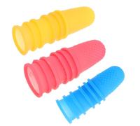 BELLIFFY Protezioni per le Dita Riutilizzabili in Silicone Set da 18 Pezzi Copridita Antistatici Impermeabili Copertura Morbida e Flessibile per Ufficio Cucito Scrittura e Lavori