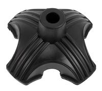 BELLIFFY Punte per Bastoni da Passeggio a 4 Punte in Gomma Antiscivolo, Base in Gomma Resistente, Piedini Autoportanti per Stabilità e Sicurezza Durante la Camminata