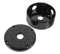 BELLIFFY Scatola di Giunzione per Telecamere Dome Esterne Custodia Nera in Plastica Resistente Ampio Spazio Multi Nascondere Cavi Montaggio Soffitto per Gestione Cavi Sicura e Ordinata