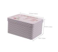 BELLIFFY Scatola di Latta da Cucito Compatta con Coperchio Ribaltabile, Contenitore Portatile in Metallo per Ago e Filo, Custodia Organizzatore Multiuso per Articoli da Cucito e Hobby,