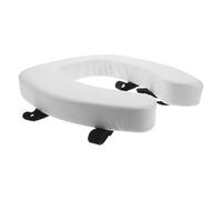 BELLIFFY Sedile Rialzato per Wc Cuscino Imbottito Morbido, Spessore Extra per Anziani, Ausilio per Mobilità Copriwater Antiscivolo e Lavabile, Compatibile Wc Standard