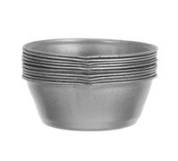 BELLIFFY Set 10 Pezzi Tazze per Tavolozza Pittura Modello con Beccuccio Versatore, Ciotole in Ferro Rotonde per Miscelare Vernice Acrilica e Olio, per Modellismo e Hobby Creativi