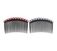 BELLIFFY Set 2 Pz Pettine Laterale per Chioma da Ragazza Decorazioni Brillanti Fermaglio Antiscivolo per Chioma da Donna Accessorio Classico per Acconciature Eleganti