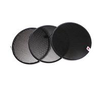 BELLIFFY Set 3 Pezzi Griglia a Nido D'ape 10° 30° 50° per Flash Fotografico, Riflettore Standard Sgancio Rapido, Controllo Direzione Luce per Studio Fotografico Professionale