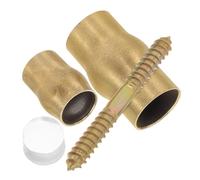 BELLIFFY Set Accessori Ricambio Connettori Bastone in Ottone Oro Antiscivolo per Anziani Congiunzioni per Bastoni da Passeggio per Progetti Fai da Te e Viaggi Outdoor