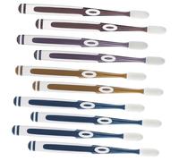 BELLIFFY Set da 10 Teste di Spazzolino Manuale in Silicone Tpu Morbido per Adulti, Kit Portatile per Pulizia Dentale Completa e Prevenzione della Carie, Colore Assortito Colore Casuale