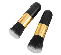 BELLIFFY Set Di Pennelli Per Il Trucco 2 Pezzi Portachiavi Per Fondotinta Setole Sintetiche Ad Alta Densità Per Donne Ragazze E Signore Facili Da Usare Non Perdono Colore
