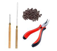 BELLIFFY Set Di Pinze Per Extension Gancio Di Tirata E Micro Anelli Rivestiti in Silicone Kit Professionale