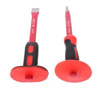 BELLIFFY Set Di Scalpelli Per Calcestruzzo E Muratura Da 12 Punta Piatta Per Impieghi Gravosi in Acciaio Al Vanadio Temprato Impugnatura Antiscivolo Per Edilizia