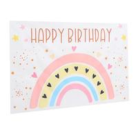 BELLIFFY Sfondo Compleanno Arcobaleno Per Feste Decorazione Appesa Con Motivi Colorati e Design Unico Per Photo Booth e Celebrazioni Di Compleanni Adatto Per Giardini e Decorazioni