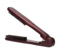 BELLIFFY Spazzola Lisciante Per Doppia Faccia Strumento Styling Antistatico Design Unico Pettine Morsetto Lisciatura Completa