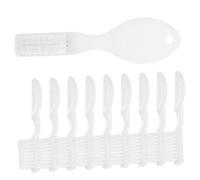 BELLIFFY Spazzolini la Pulizia Dentale in Plastico e Nailon Impugnatura Ergonomica, Set da 20 Pezzi per Detenuti Design Anti-autolesione Bianco