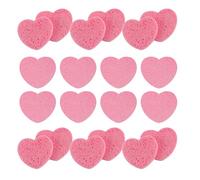 BELLIFFY Spugne Detergenti Per Il Viso Durevoli Confezione Da 20 A Forma Di Cuore Strumento Esfoliante Morbido E Delicato Per La Pelle