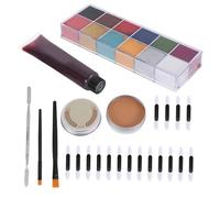 BELLIFFY Strumenti Per Il Trucco Della Cicatrice Trucco Cera Cicatrice Kit o Teatrale o Viso Da Scheletro o Sangue Coagulato Cera Per Modellare Impostore Finta Plastica