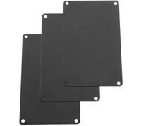 BELLIFFY Targhetta Vuota in Alluminio Nero 10 Pezzi per Incisione e Stampa, Multiuso per Ufficio e Festa, Segnaletica Personalizzabile e Resistente