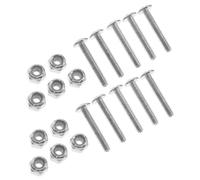 BELLIFFY Viti Robuste e Dadi in Ferro Zincato per Tavolo da Calcio Balilla, Set da 12 Pezzi di Ferramenta e Parti di Ricambio per Biliardino, Accessori per Stabilità e Fissaggio in Giochi