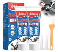 Bellifluous Grasso al Silicone, Grasso Siliconico, 2 Tubetti Grasso Per O-Ring Impermeabile Buona Resistenza al Calore e al Freddo, Grasso Bianco per Ldraulici Valvola Depuratore d'Acqua