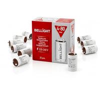 Bellight CEBADOR S10 per lampade fluorescenti, 230 V, 4-80 W, confezione da 25 pezzi