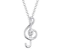 Bellina 0109961812_45 - Catenina con pendente da donna, argento sterling 925, 450 mm