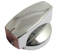 Belling, manopola di controllo per piano cottura a gas (colore argento cromato)