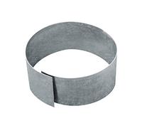bellissa - Bordo per prato in metallo zincato, rotondo, 40 x 13 cm, in materiale resistente alle intemperie, per delimitare prati e aiuole, per aiuole, robusto e durevole