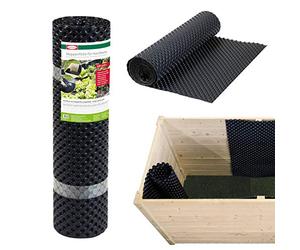 bellissa - Pellicola per aiuole rialzate 6,5 x 0,8 m resistente alle intemperie e senza BPA - Noppe tagliabili contro la pressione delle radici, come protezione per muri, protezione dell'umidità e