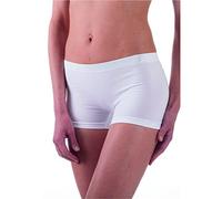 BELLISSIMA 1 Pezzo Boxer da Donna 018 Vita Bassa Microfibra Elasticizzata (IT, Testo, L, XL, Regular, Regular, Bianco)
