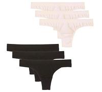 Bellissima (6pz) Perizoma in Microfibra Vita Bassa (SM, 3 Neri 3 Nude)