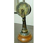 Bellissima antica nave ottone sala macchine telegrafo marina funzionante naut...