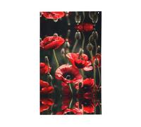 Bellissima bandiera decorativa per esterni con papavero rosso, per giardino, patio, cassetta postale, veranda