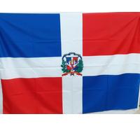 BELLISSIMA BANDIERA IN POLIESTERE REPUBBLICA DOMINICANA REP. DOMENICANA CARAIBI