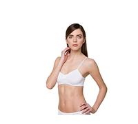 BELLISSIMA Brassiere Anatomica Seamless Senza Cuciture Art. 051 3 pz (S/M I/II 40/42, Bianco)
