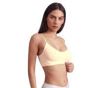 BELLISSIMA - Brassiere Made in Italy Comfort in Microfibra Elasticizzata - Spallino Sottile, Sostegno Senza Ferretto, Morbida e Traspirante, Naturale, M/L