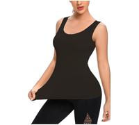 BELLISSIMA BY FAP Spalla Larga in Microfibra Semplice Donna Canotta Aderente 3 Pezzi (IT, Testo, M, L, Regular, Regular, Nero)