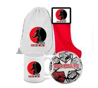 Bellissima calza della befana del tifoso Rossonero mix di dolciumi assortiti 275 g + 3 gadget: tazza ceramica, sacca in nylon e pallone cuoio n.5 Rossoneri Milano